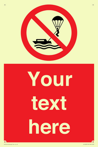 Custom No parasailing